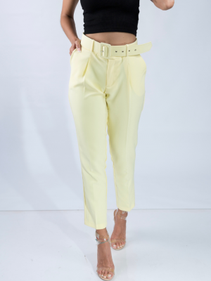 Belted Pant Deluxe Amarillo