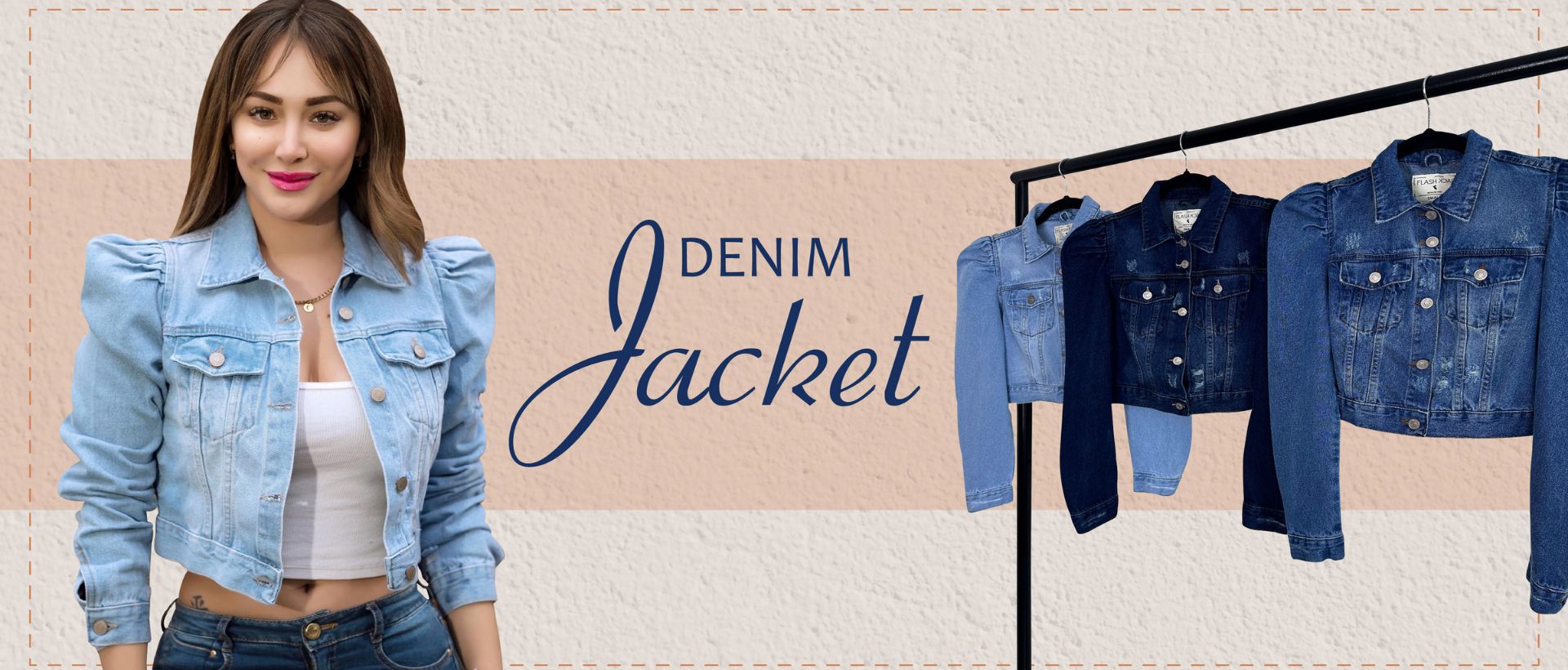 casaca denim mujer